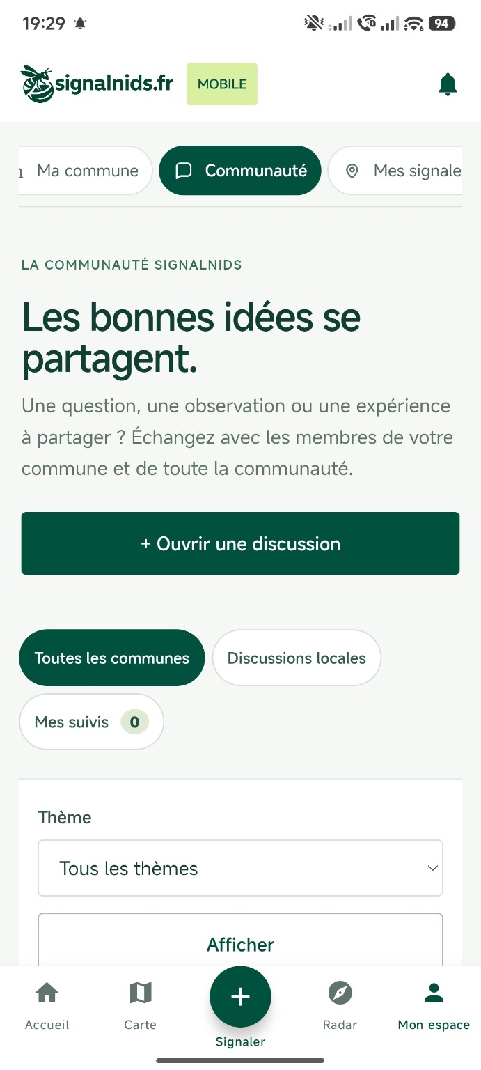 Communauté SignalNids