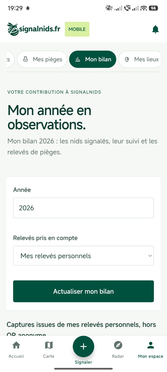 Mon bilan SignalNids