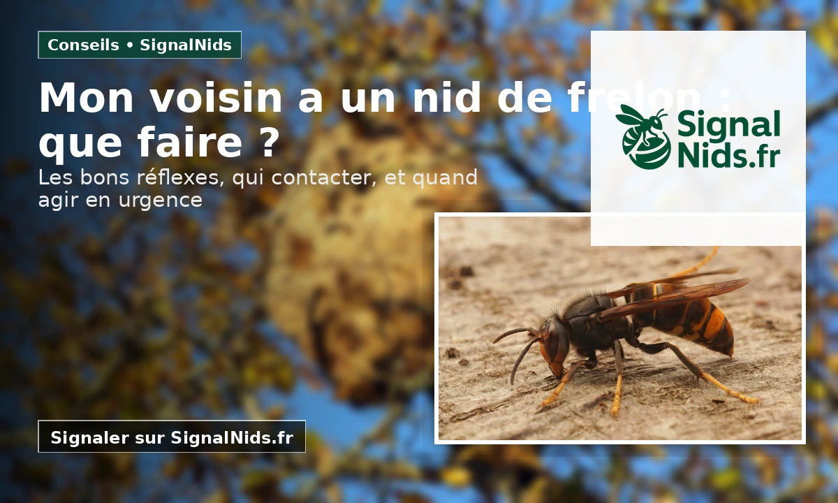 Mon voisin a un nid de frelon : que faire (sans se mettre en danger) ?