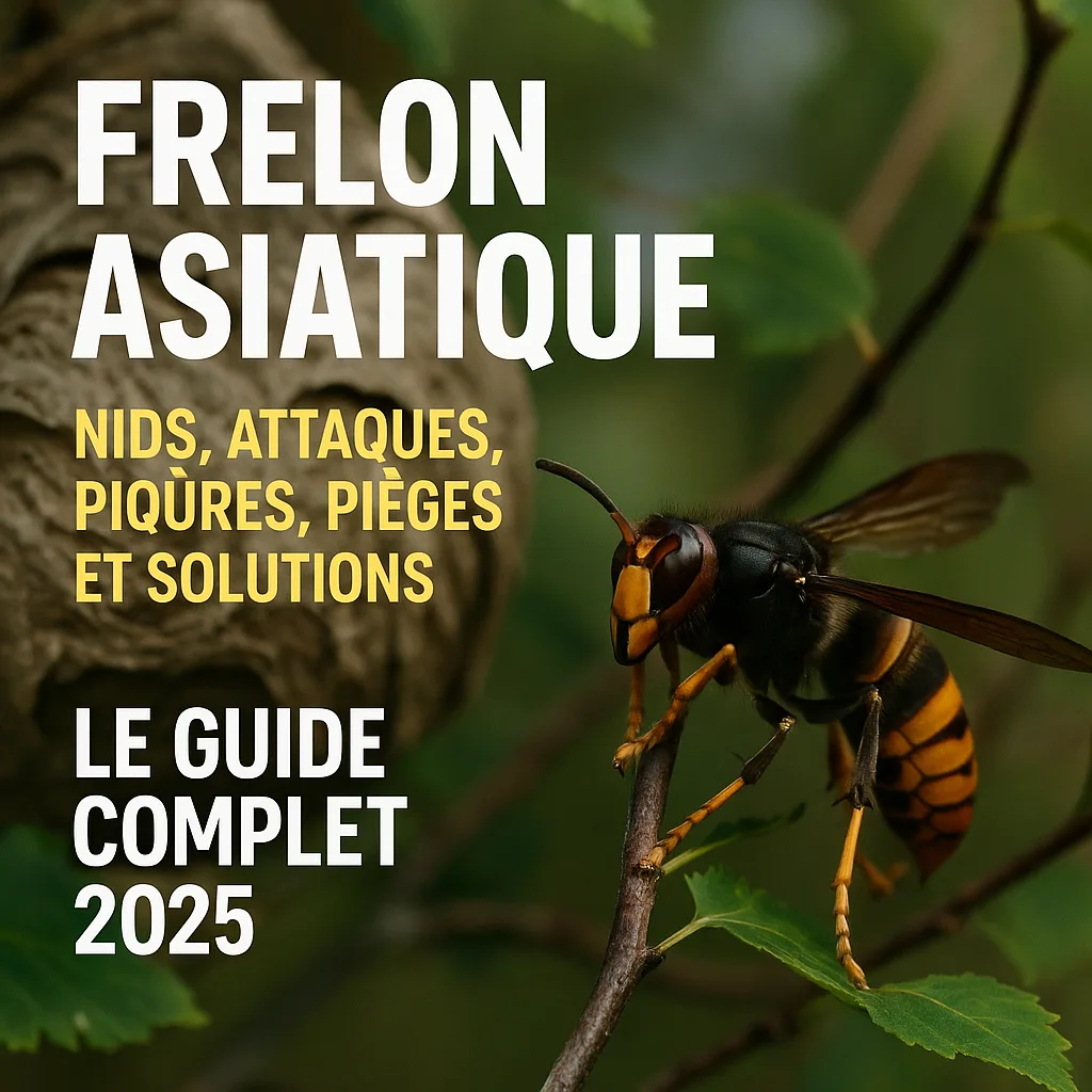 Frelon asiatique : nids, attaques, piqûres, pièges et solutions — le guide complet 2025