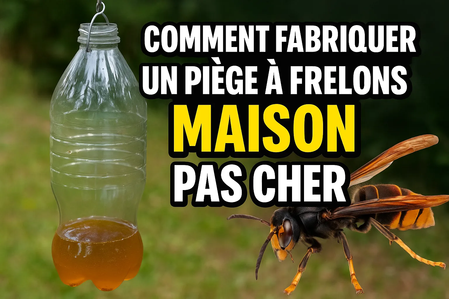 Comment fabriquer un piège à frelons soi-même, efficace et pas cher