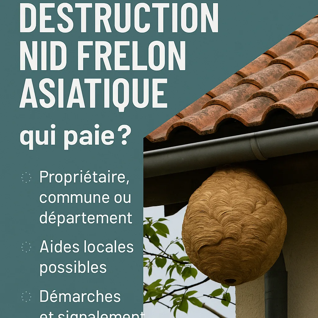 Prise en charge nid frelon asiatique : aides, mairie, démarches