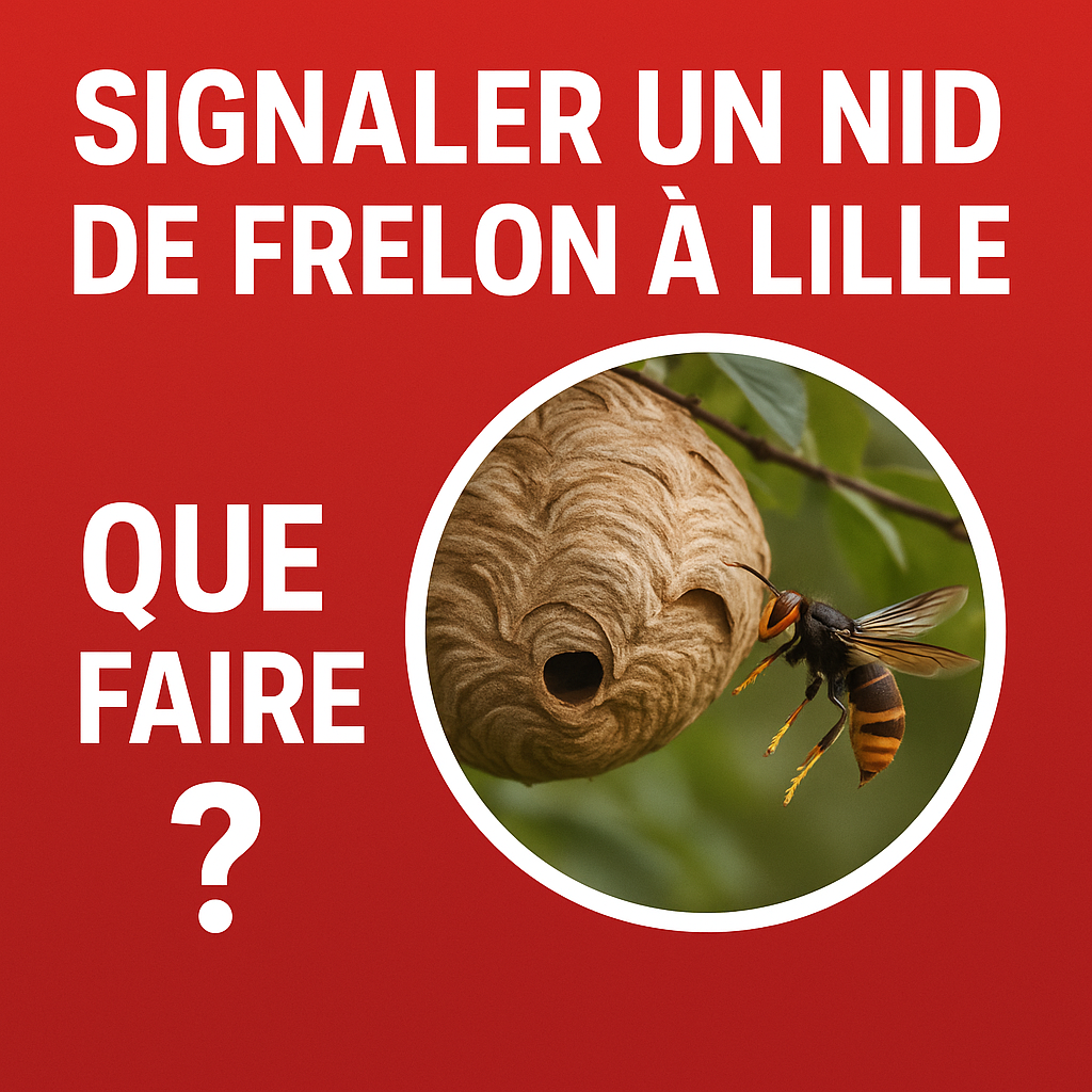 Signaler un nid de frelon à Lille : que faire et qui contacter ?