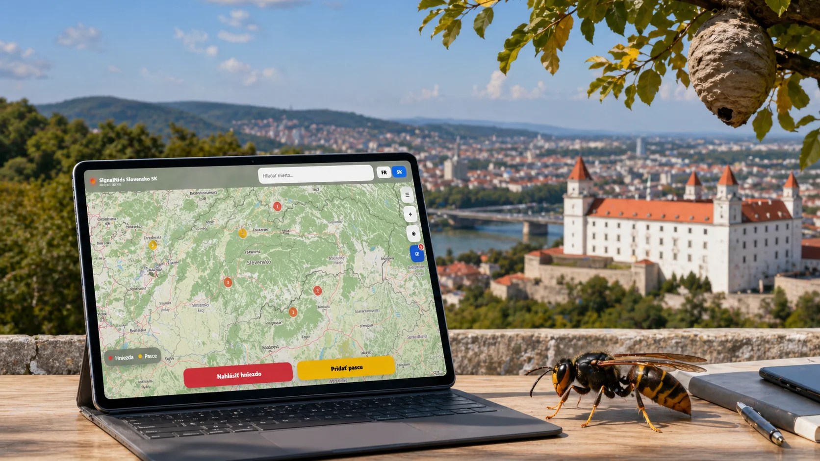 SignalNids arrive en Slovaquie pour signaler les nids de frelons asiatiques