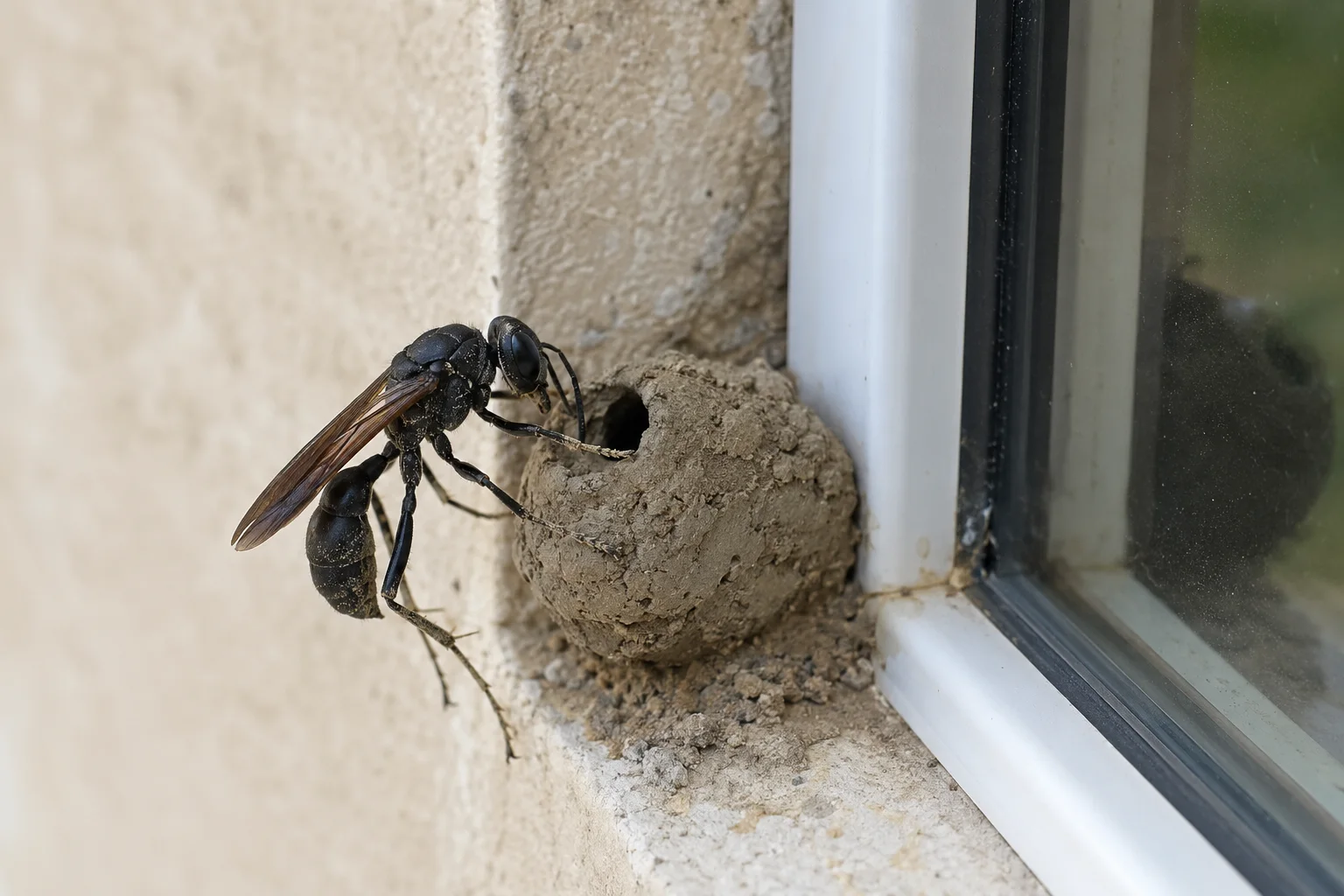 Guêpe maçonne : nid, piqûre, danger et solutions