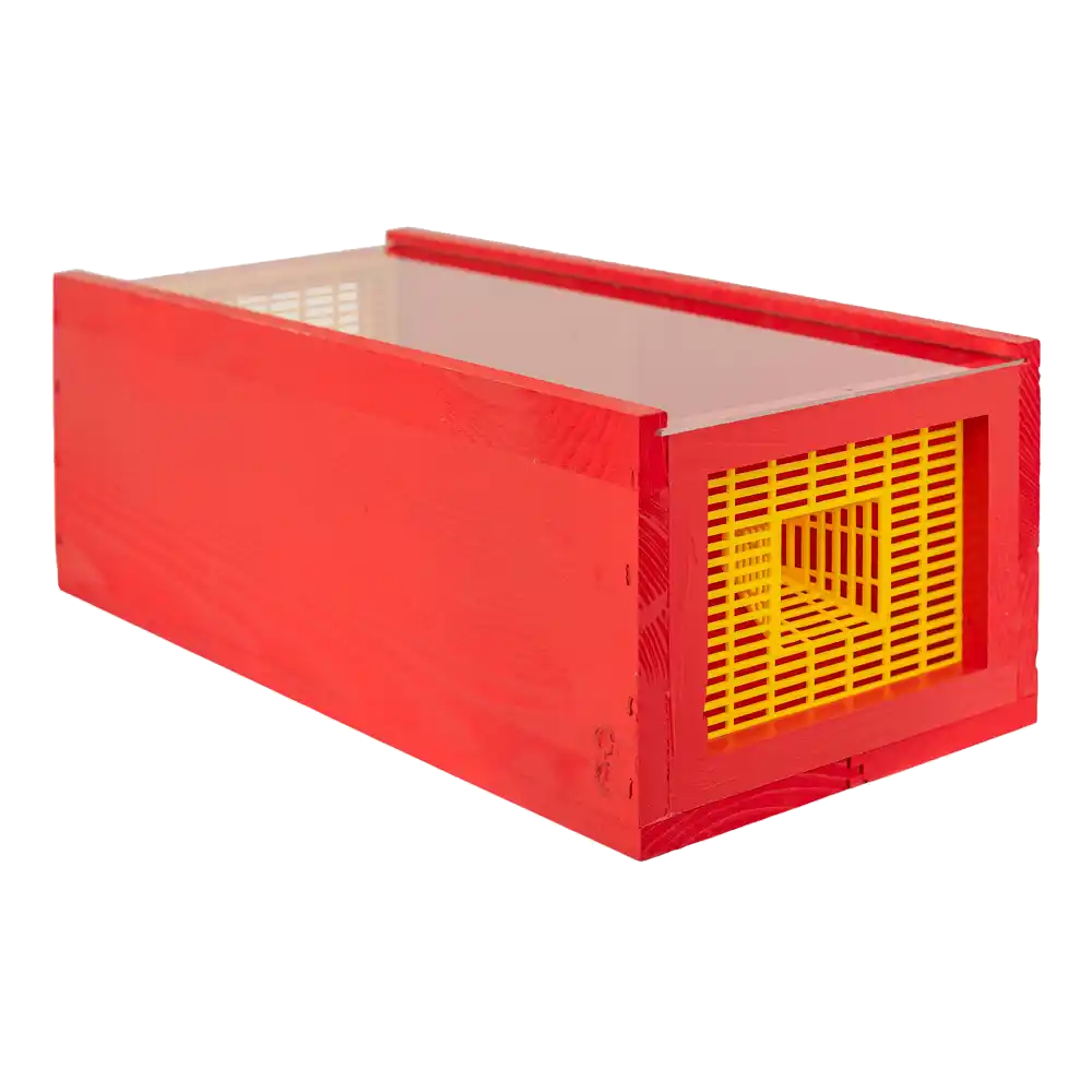 Pi&egrave;ge Red Trap en bois avec grille s&eacute;lective pour frelon asiatique