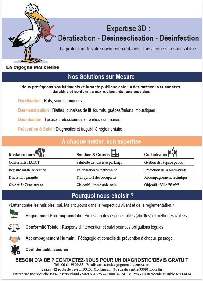 LA CIGOGNE MALICIEUSE — intervention